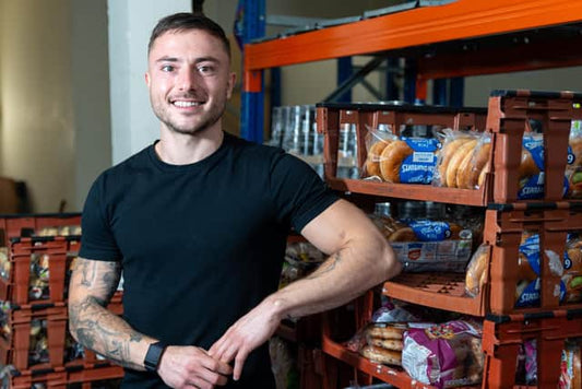 TikTok star Max McCann joins forces with Burnley FC in the Community Foodbank to help drive donations